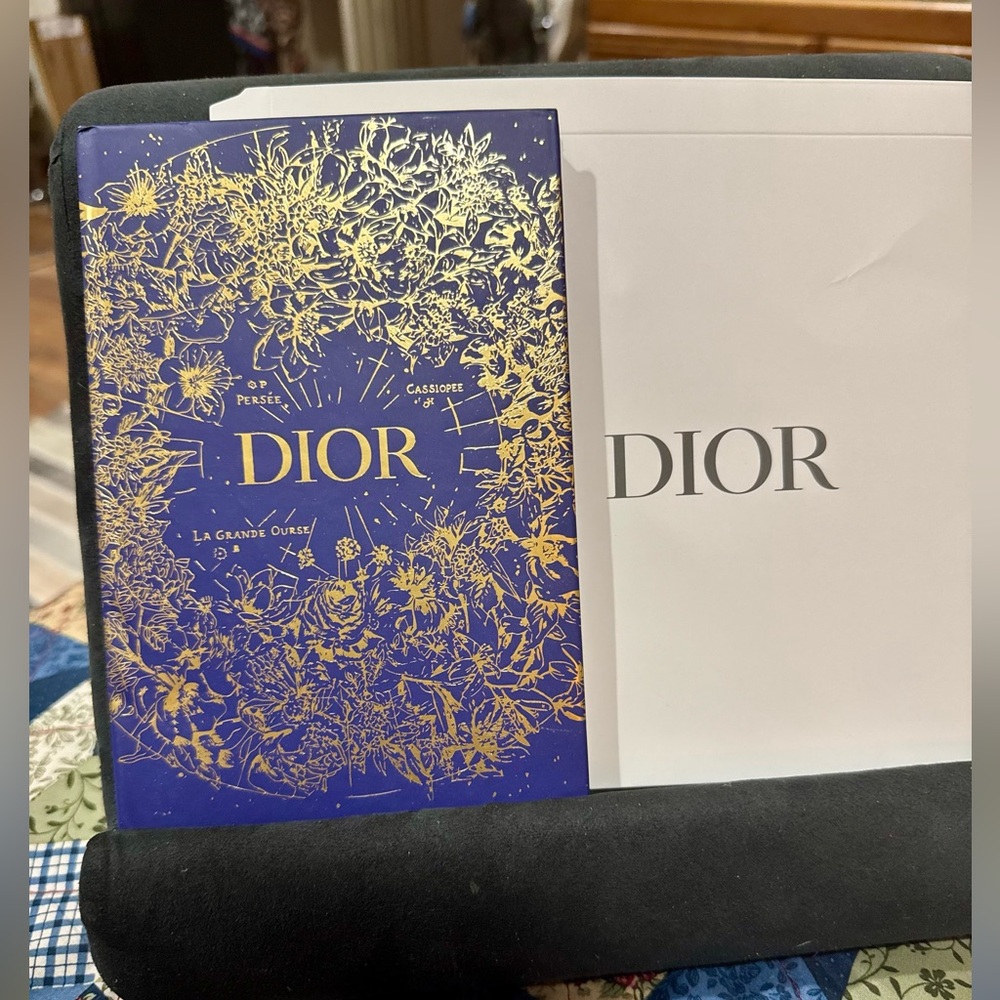 Dior Royal Blue and Gold Floral Journal